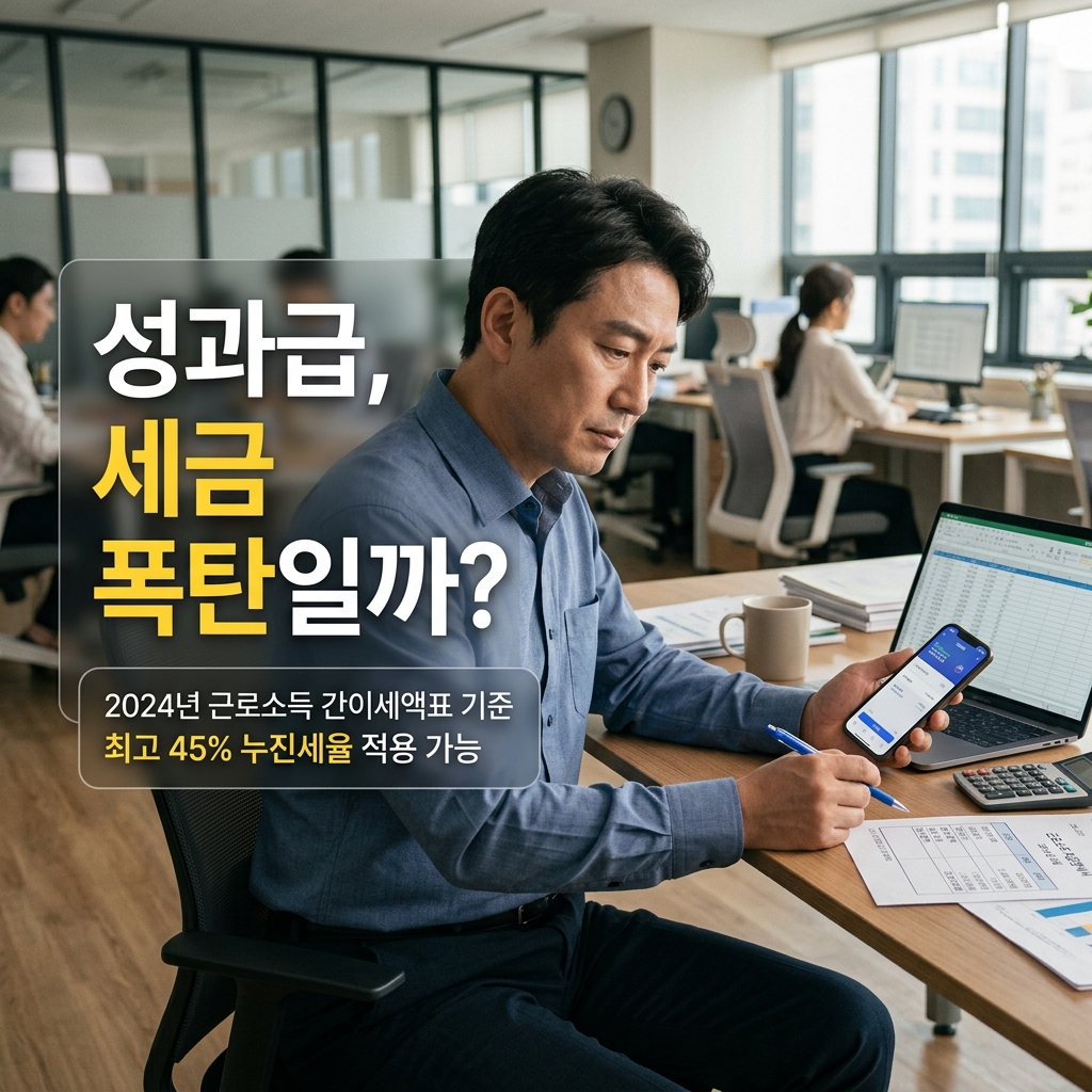 성과급 실수령액 보는 법