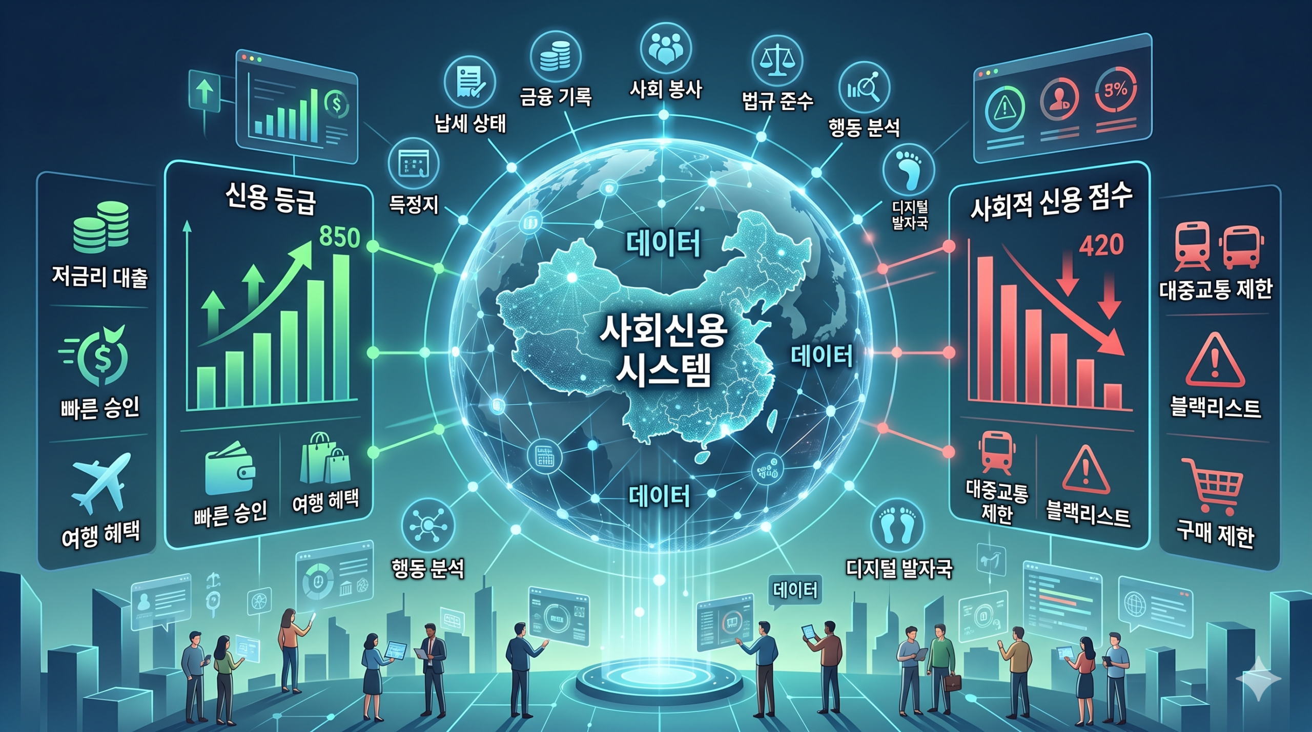 중국 사회신용 시스템 실체 - 과장인가 현실인가