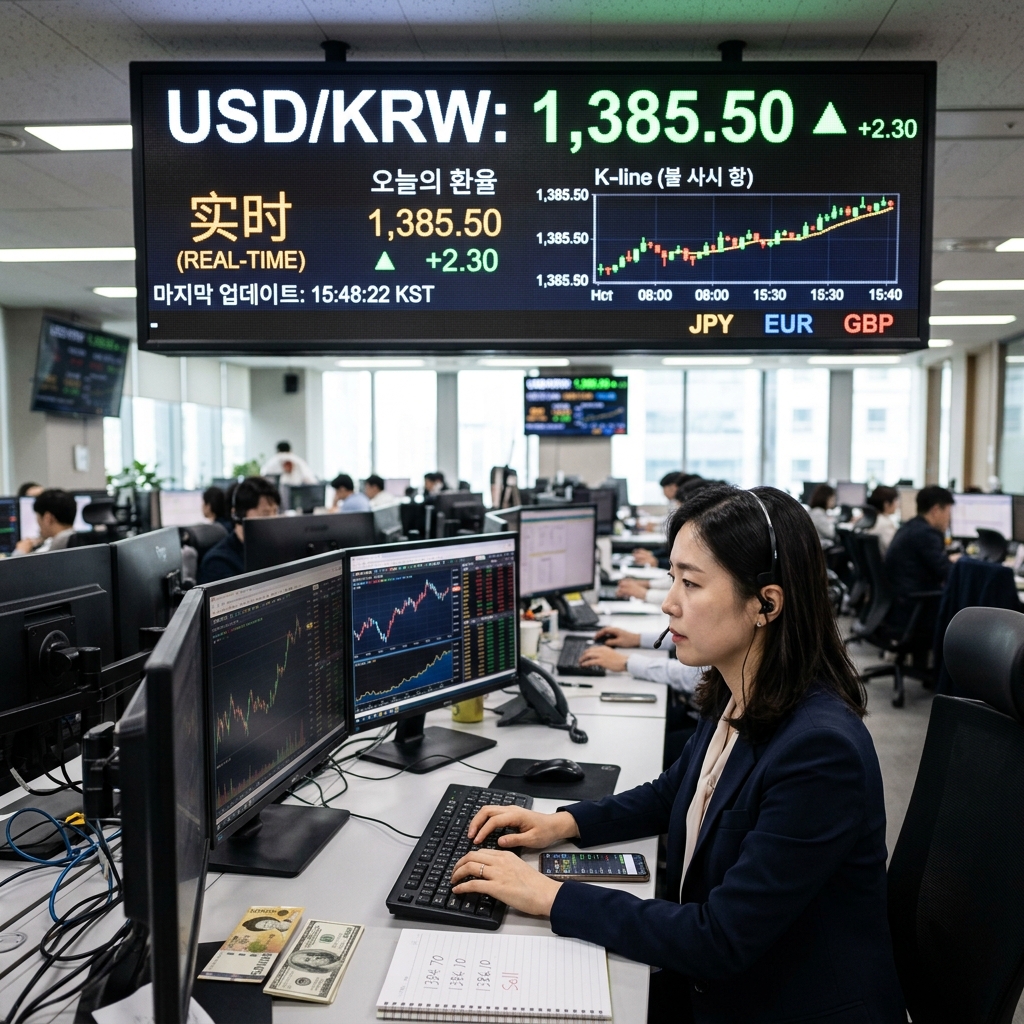 실시간 달러 환율 읽는 법