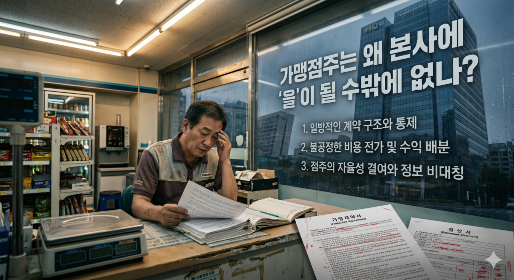 프랜차이즈의 함정 - 가맹점주는 왜 을이 될 수밖에 없나