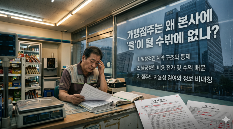 프랜차이즈의 함정 - 가맹점주는 왜 을이 될 수밖에 없나