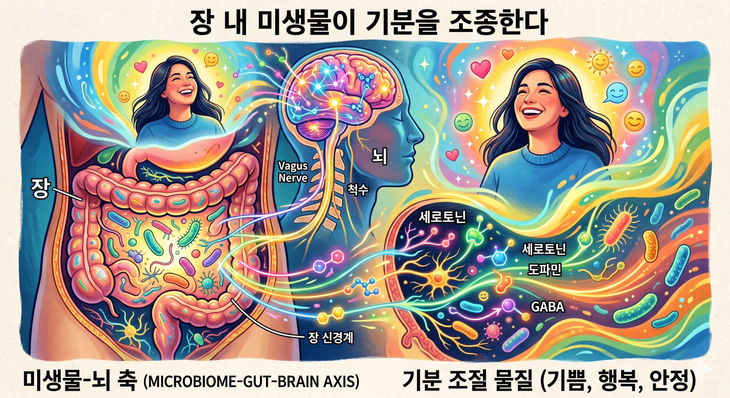 장내 미생물이 기분을 조종한다 - 장뇌축 과학의 놀라운 발견