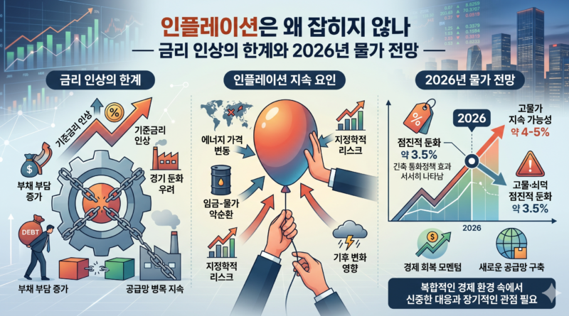 인플레이션 원인과 금리 인상의 한계 - 2026년 물가 전망
