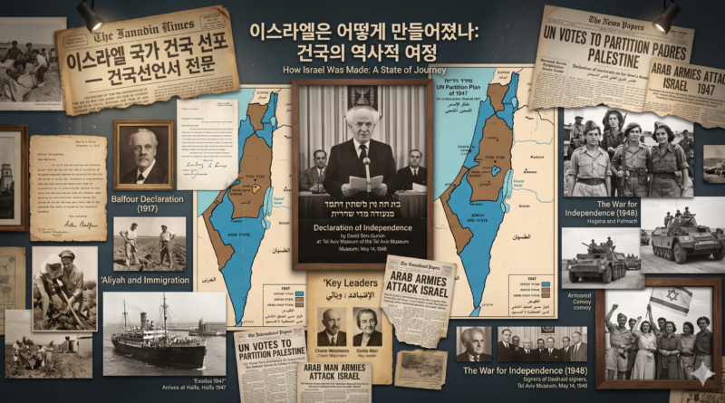 이스라엘 건국 역사를 한눈에