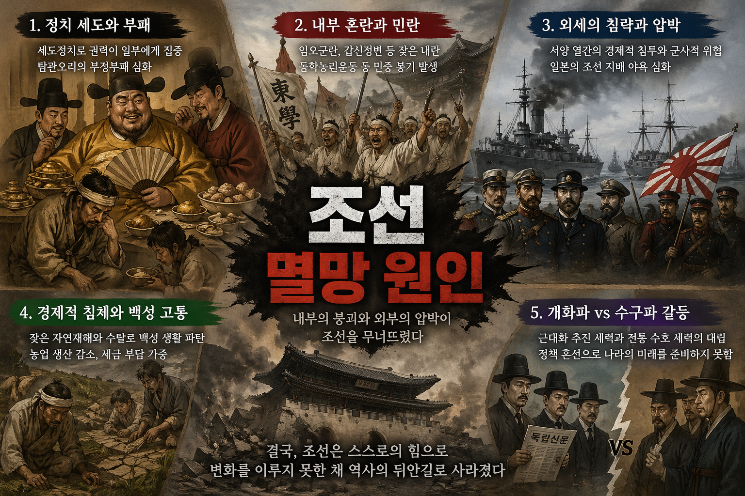 조선이 망한 진짜 이유 - 부패·외세·경제 중 무엇이 결정적이었나