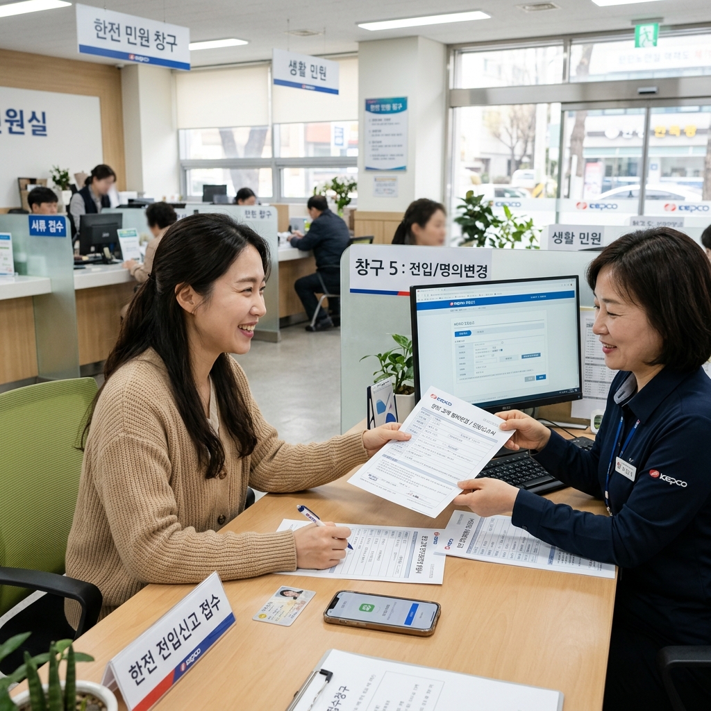 한전 전입 신고 쉽게 하기