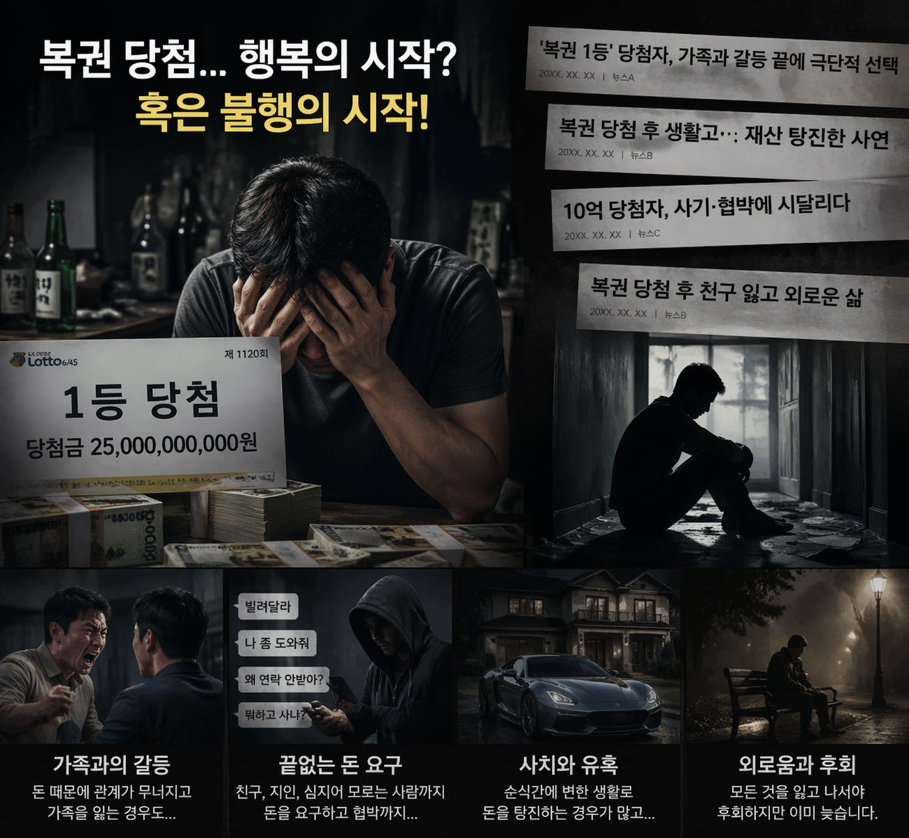 복권 당첨자가 불행해지는 이유 - 돈과 행복의 역설