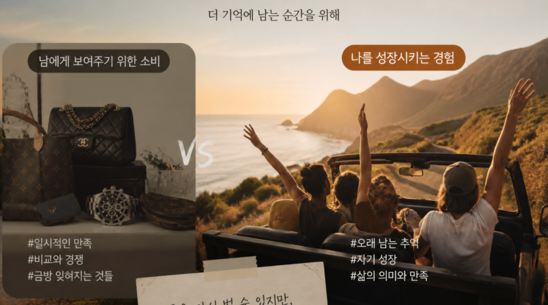 2030이 명품 대신 경험에 돈 쓰는 진짜 이유